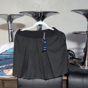 Puma  Porsche Collab Black Pleated Skirt Nwt.